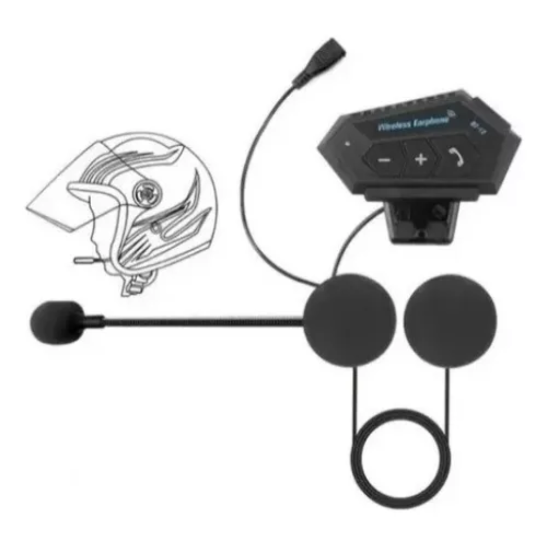 Intercomunicador Auriculares Casco Moto